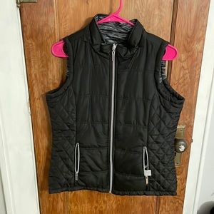 Reversible black and grey vest